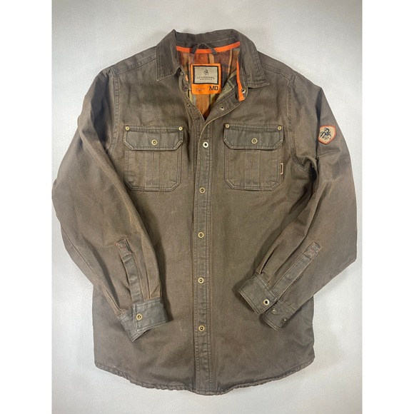Legendary Whitetails Other - Legendary Whitetails Journeyman Flannel Lined Rugged Shirt Jacket Brown M
